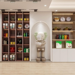 现代土特产店铺3D模型下载